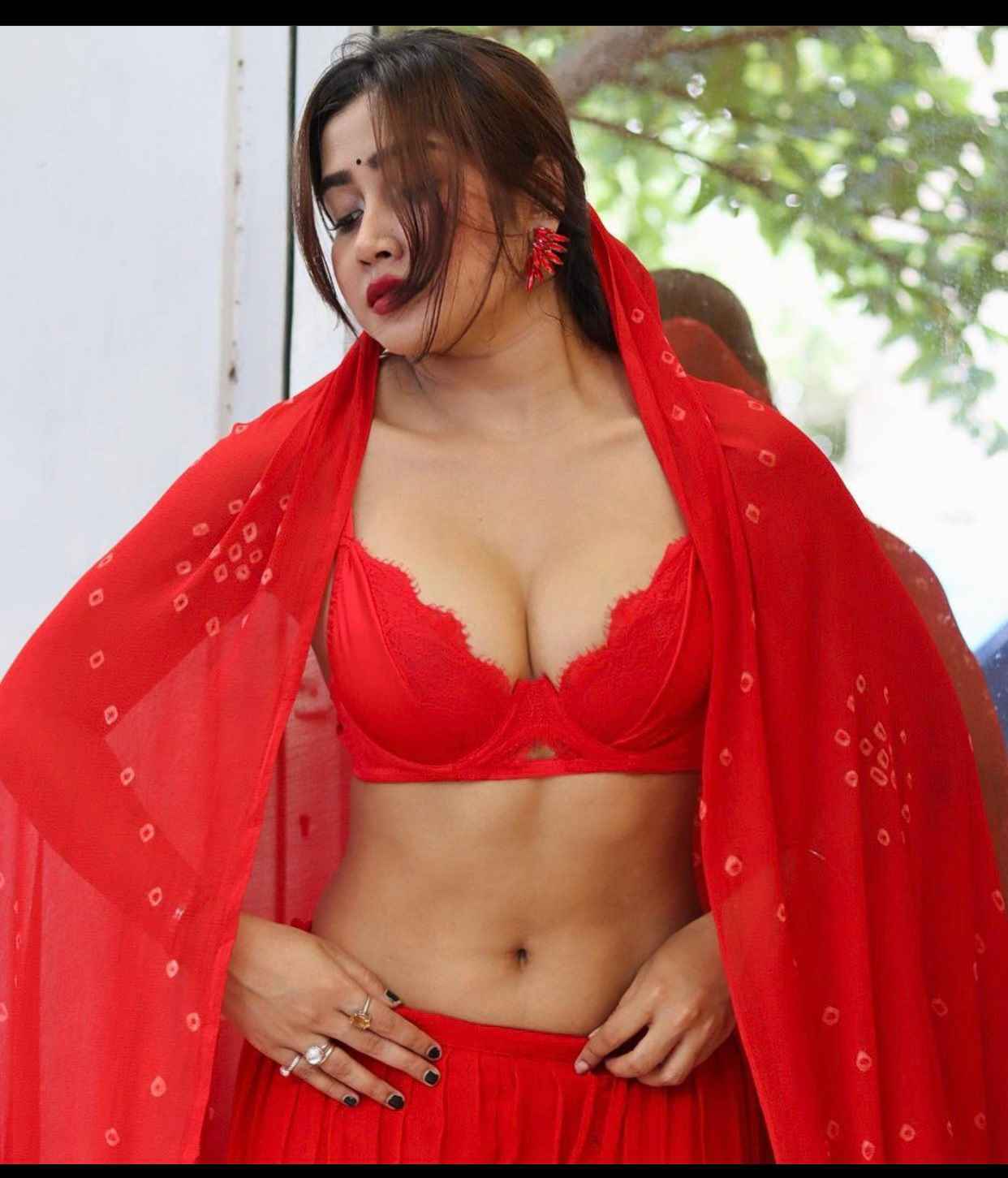 Sofia Ansari Red Bikini Nude Photos